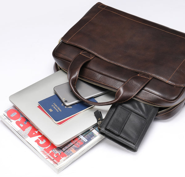 DEEPKEE original nubuck handmade full-grain genuine leather cowhide bag Deepkee Handcrafted Leather Basis 14
