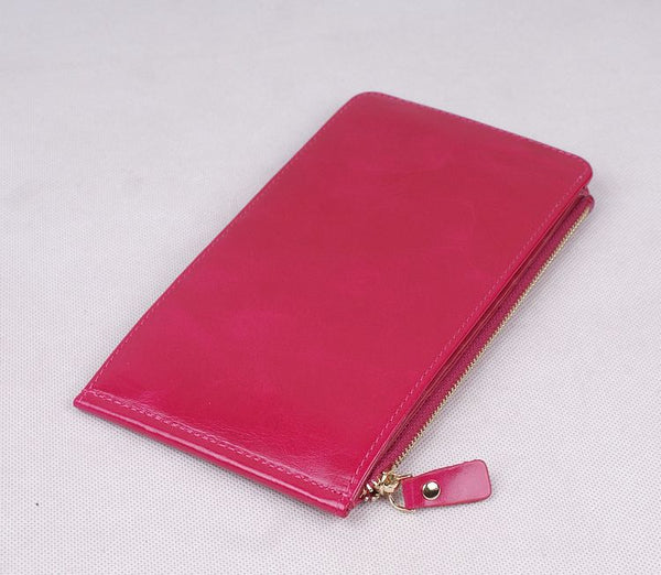 DEEPKEE original nubuck handmade full-grain genuine leather cowhide bag Oil Wax Leather Cowhide Ultra Clutch No.3045