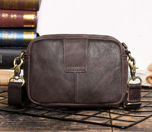 DEEPKEE original nubuck handmade full-grain genuine leather cowhide bag The Satchel Bag #S1242-1