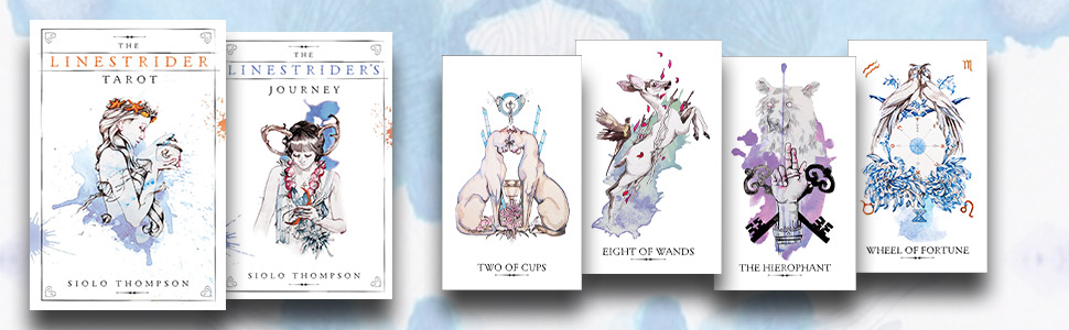 Siolo Thompson, siolo Thompson art, siolo Thompson tarot, tarot deck, tarot kit, linestrider