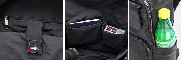 DEEPKEE original nubuck handmade full-grain genuine leather cowhide bag DEEPKEE HANDMADE Leather Business Shoulder Bag #816