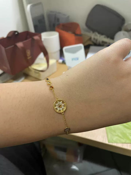 DEEPKEE original nubuck handmade full-grain genuine leather cowhide bag Vintage Temperament Bracelet #45869