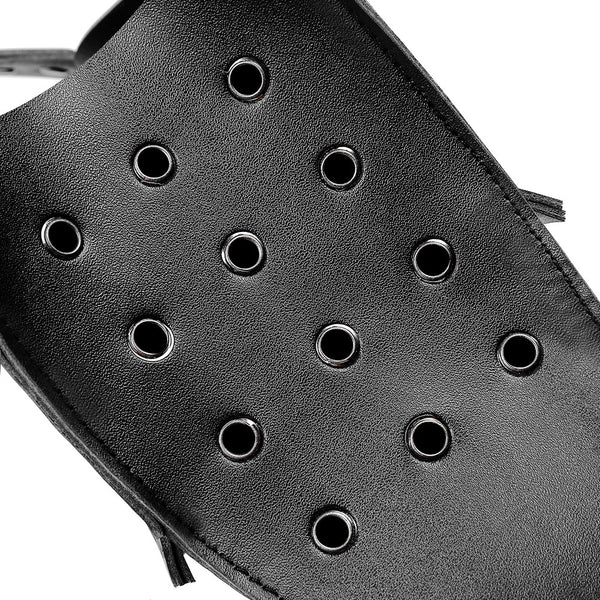 DEEPKEE original nubuck handmade full-grain genuine leather cowhide bag Gothic Cosplay Long Nose Plague Beak Mask #FPBM028