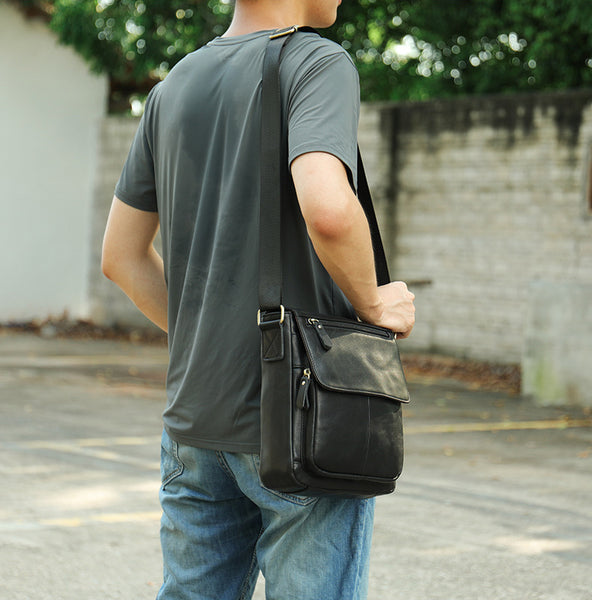 DEEPKEE original nubuck handmade full-grain genuine leather cowhide bag DEEPKEE handmade leather satchel #819