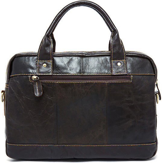DEEPKEE original nubuck handmade full-grain genuine leather cowhide bag HANDMADE COWHIDE BRIEFCASE #8002