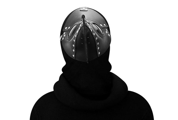 DEEPKEE original nubuck handmade full-grain genuine leather cowhide bag Fancy Plague Doctor Mask Birds Mouth Long Nose Dress Up #HG083
