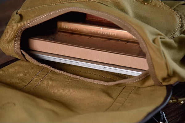 DEEPKEE original nubuck handmade full-grain genuine leather cowhide bag Portable Cycling Messenger Bags #70232
