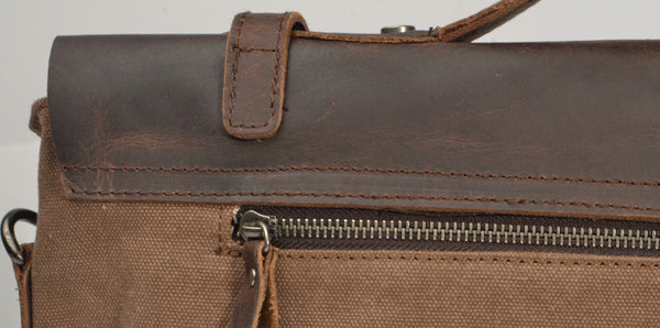 DEEPKEE original nubuck handmade full-grain genuine leather cowhide bag Basis Briefcase Messenger Bags #2167K