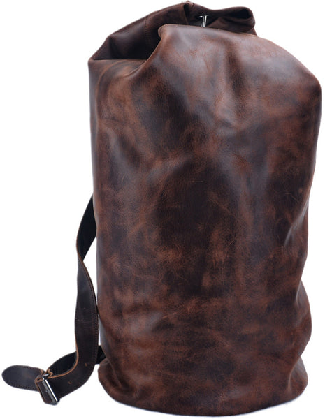 DEEPKEE original nubuck handmade full-grain genuine leather cowhide bag DEEPKEE HANDMADE LEATHER® American military style motorcycle tail bow Crossbody Bag #5110ZP