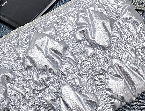 DEEPKEE original nubuck handmade full-grain genuine leather cowhide bag Embroidered Thread Lattice Coin Purse #5807