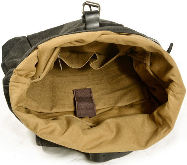 DEEPKEE original nubuck handmade full-grain genuine leather cowhide bag Doug Mountaineering Backpack #9721