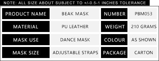 DEEPKEE original nubuck handmade full-grain genuine leather cowhide bag Steampunk Plague Doctor Hooked Beak Mask #FPBM053