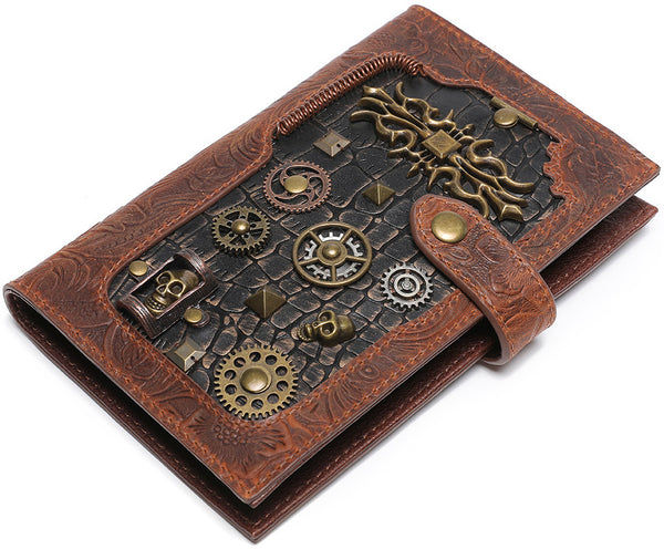 DEEPKEE original nubuck handmade full-grain genuine leather cowhide bag DEEPKEE High-end Embossed Leather Wallet #ZPBG189BN