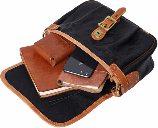 DEEPKEE original nubuck handmade full-grain genuine leather cowhide bag Literary Style Pleated, Vintage Messenger Bag No.190670