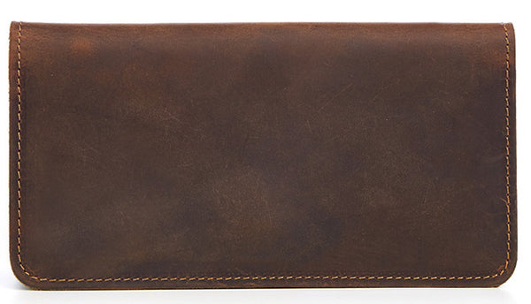 DEEPKEE original nubuck handmade full-grain genuine leather cowhide bag The Long Wallet #2043