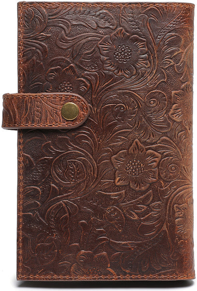 DEEPKEE original nubuck handmade full-grain genuine leather cowhide bag DEEPKEE High-end Embossed Leather Wallet #ZPBG189BN