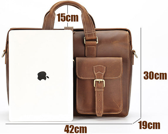 DEEPKEE original nubuck handmade full-grain genuine leather cowhide bag TOP GRAIN LEATHER BRIEFCASE BAG #3133