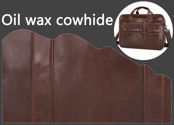 DEEPKEE original nubuck handmade full-grain genuine leather cowhide bag The DEEPKEE Executive attaché case #7093C