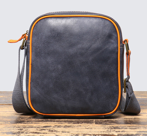 DEEPKEE original nubuck handmade full-grain genuine leather cowhide bag The Two Tone Satchel Bag #1775