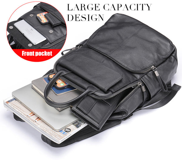 DEEPKEE original nubuck handmade full-grain genuine leather cowhide bag DEEPKEE HANDMADE Leather Business Shoulder Bag #816