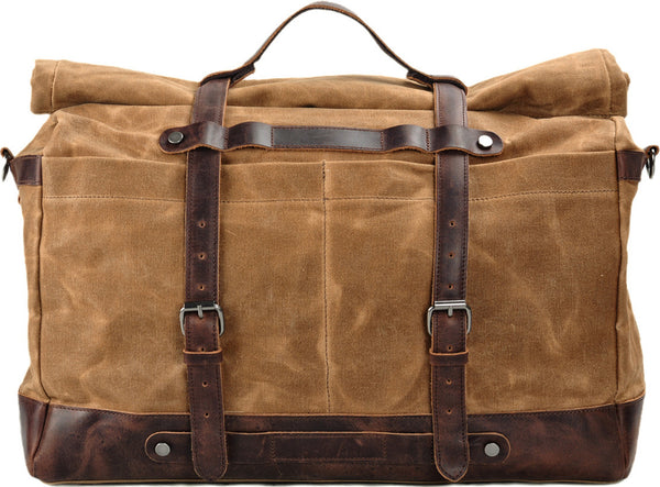 DEEPKEE original nubuck handmade full-grain genuine leather cowhide bag DEEPKEE ® Travel Duffle Bag a.k.a #5166