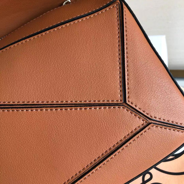 DEEPKEE original nubuck handmade full-grain genuine leather cowhide bag The Puzzle Edge bag in classic calfskin #688