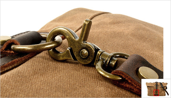 DEEPKEE original nubuck handmade full-grain genuine leather cowhide bag Fixed Gear Bags No.6060