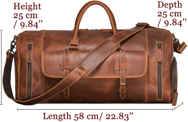 DEEPKEE original nubuck handmade full-grain genuine leather cowhide bag DEEPKEE HANDMADE | ADOLF LEATHER DUFFLE No.1188-1