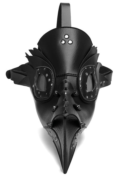 DEEPKEE original nubuck handmade full-grain genuine leather cowhide bag Deepkee Bird Mask Long PU Leather Steampunk Mask #FPBM064