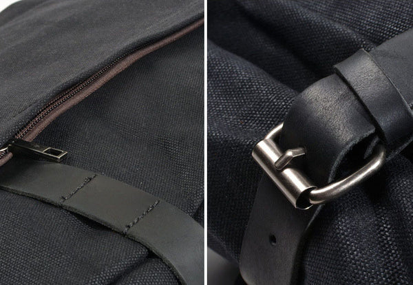 DEEPKEE original nubuck handmade full-grain genuine leather cowhide bag Doug Mountaineering Backpack #9721