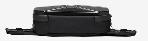 DEEPKEE original nubuck handmade full-grain genuine leather cowhide bag Sling Bag Hard Shell Crossbody Bag Waterproof Short Trip USB Charging Port Teenage 10L No.9509