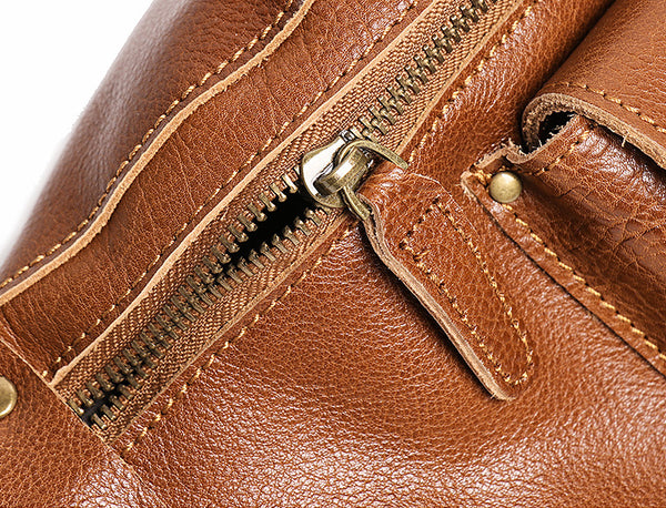 DEEPKEE original nubuck handmade full-grain genuine leather cowhide bag THE FLUTTER SLING HANDBAG No.30021