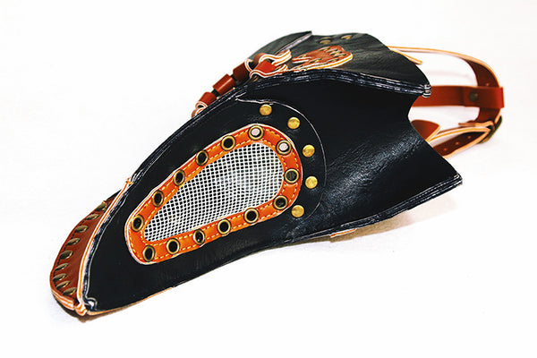 DEEPKEE original nubuck handmade full-grain genuine leather cowhide bag PLAGUE DR. STEAMPUNK #HG65007