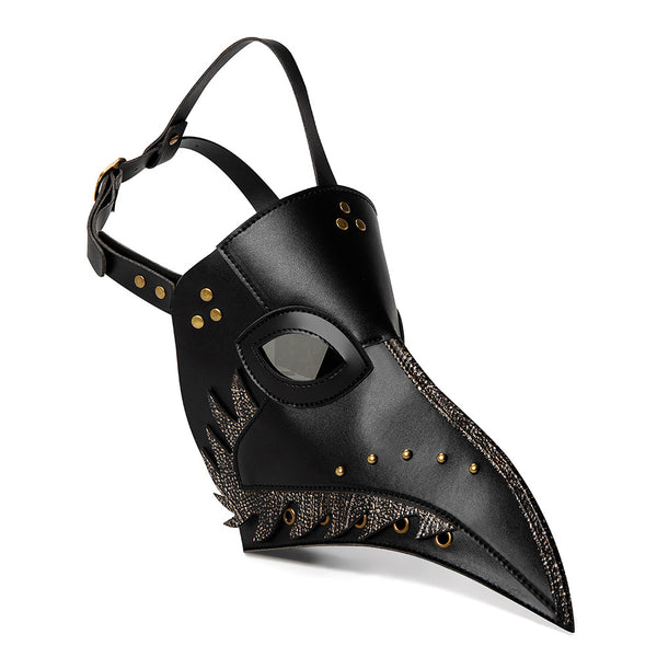 DEEPKEE original nubuck handmade full-grain genuine leather cowhide bag DEEPKEE cosplay Spot plague long beak doctor mask #FPBM056