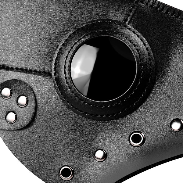 DEEPKEE original nubuck handmade full-grain genuine leather cowhide bag PLAGUED HALLOWEEN MASK #FPBM029