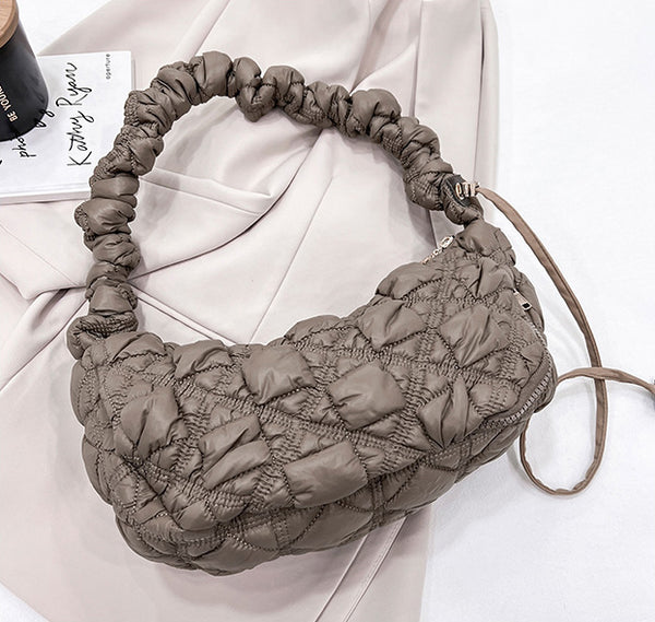 DEEPKEE original nubuck handmade full-grain genuine leather cowhide bag Gnocchi Bag Cross-Body Cozy Bag 雲朵包 WXQ-2