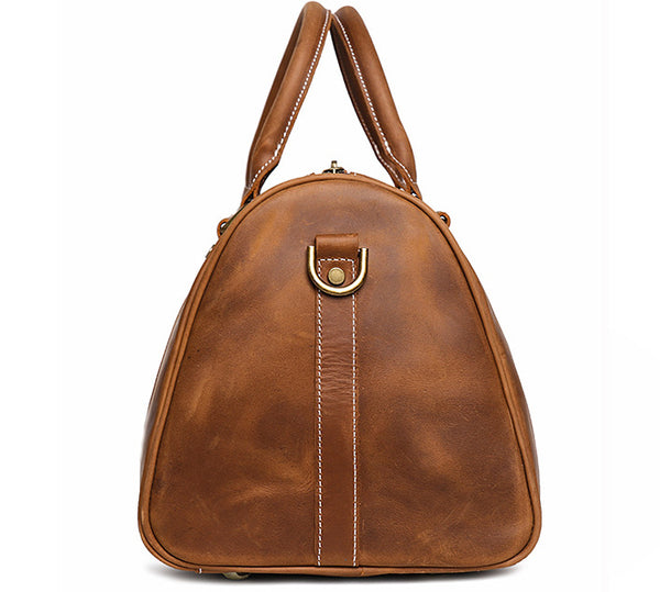 DEEPKEE original nubuck handmade full-grain genuine leather cowhide bag DEEPKEE LEATHER | Recht Trip Travel Bag No.1028