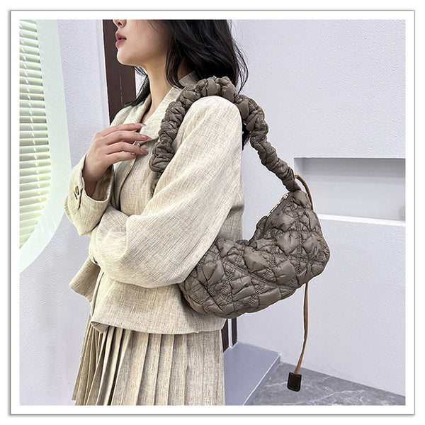 DEEPKEE original nubuck handmade full-grain genuine leather cowhide bag Gnocchi Bag Cross-Body Cozy Bag 雲朵包 WXQ-2