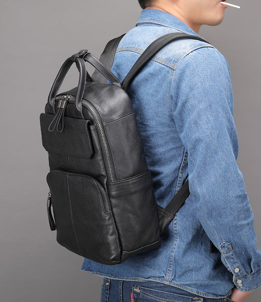 DEEPKEE original nubuck handmade full-grain genuine leather cowhide bag DEEPKEE HANDMADE Leather Business Shoulder Bag #816