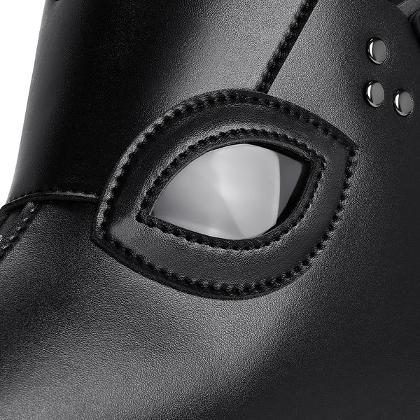 DEEPKEE original nubuck handmade full-grain genuine leather cowhide bag Halloween Plague Bird Doctor Mask, Holiday Party Cosplay Props #FPBM057