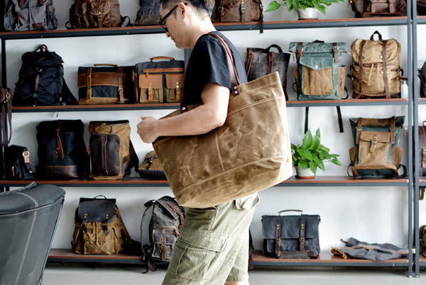 DEEPKEE original nubuck handmade full-grain genuine leather cowhide bag Prudence Weekend / Duffle Bag #9517