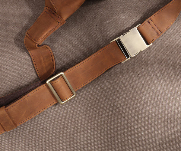 DEEPKEE original nubuck handmade full-grain genuine leather cowhide bag Leather Fanny Packs Waist Bag #2021