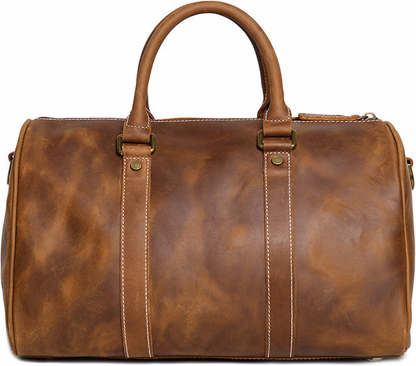 DEEPKEE original nubuck handmade full-grain genuine leather cowhide bag DEEPKEE LEATHER | Recht Trip Travel Bag No.1028