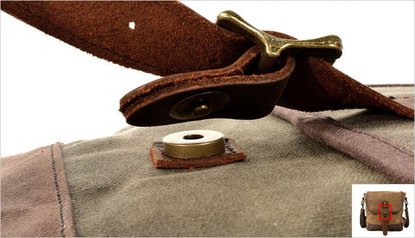 DEEPKEE original nubuck handmade full-grain genuine leather cowhide bag Deepkee HANDMADELeather Crossbody Sling Bag #6070