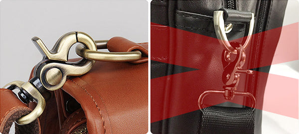 DEEPKEE original nubuck handmade full-grain genuine leather cowhide bag DEEPKEE® British style cowhide business briefcase #7397