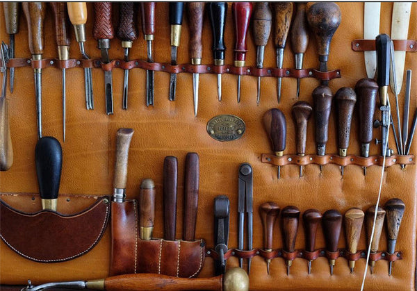 DEEPKEE original nubuck handmade full-grain genuine leather cowhide bag Retro waxed canvas mini storage bag(Cigarette Case) #FR603