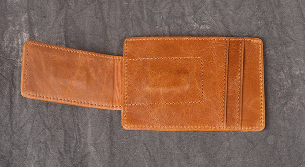 DEEPKEE original nubuck handmade full-grain genuine leather cowhide bag DEEPKEEE HANDMADE | RFID antimagnetic-cowhide oiled wax leather wallet No.J_W033