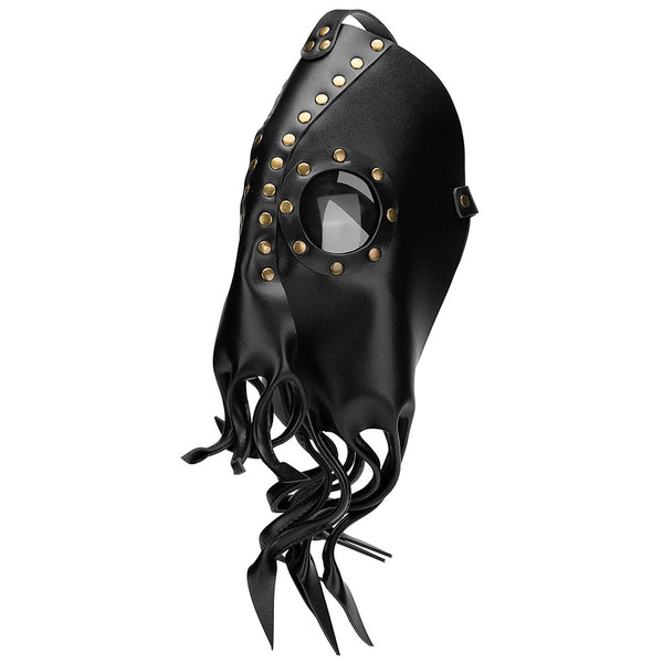 DEEPKEE original nubuck handmade full-grain genuine leather cowhide bag Steampunk Octopus Plague Doctor Masks #PBM008