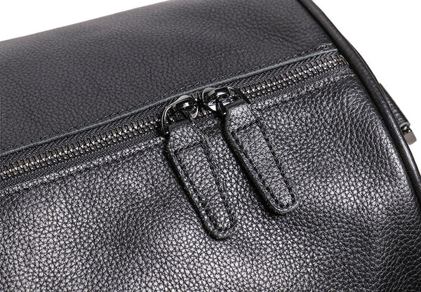 DEEPKEE original nubuck handmade full-grain genuine leather cowhide bag DEEPKEE HANDMADE | Bryan Leather Duffle Bag No.30004