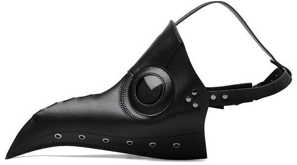DEEPKEE original nubuck handmade full-grain genuine leather cowhide bag Gothic Plague Doctor Crow Mask Props Cosplay Steampunk Raven Costume #FPBM062